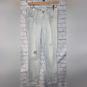 Madewell Conductor Pin Stripes Slim Jean Size 24‎